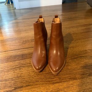 Brown Leather Ankle Boots